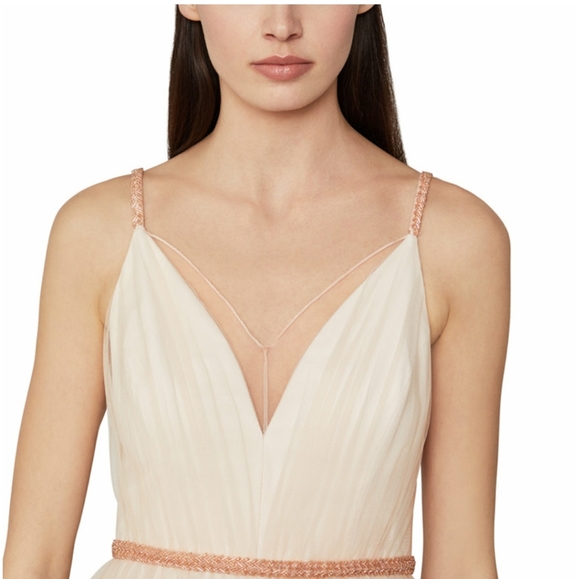 BCBGMAXAZRIA Beaded-Waist Tulle Gown - Picture 3 of 4